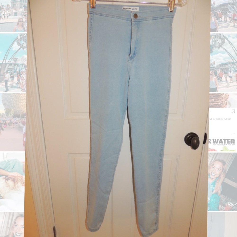 American Apparel The Easy Jean skinny/high waisted